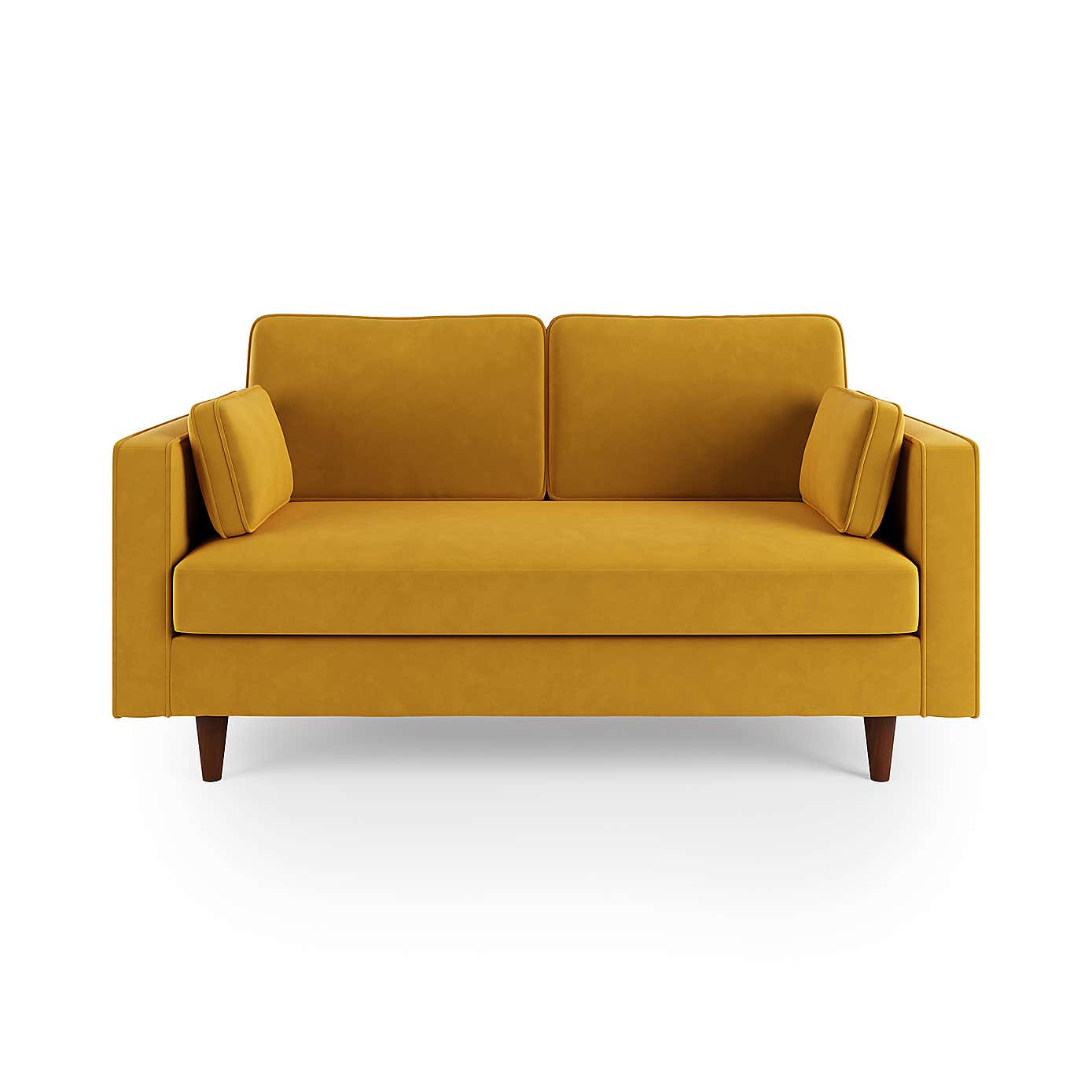 Zoe Plain Velvet 2 Seater Sofa