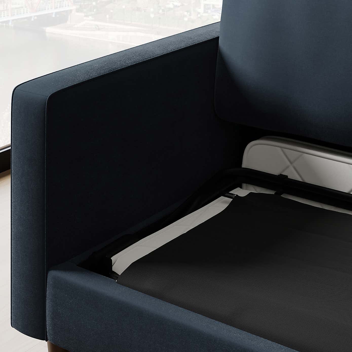 Zoe Velvet 3 Seater Double Sofa Bed