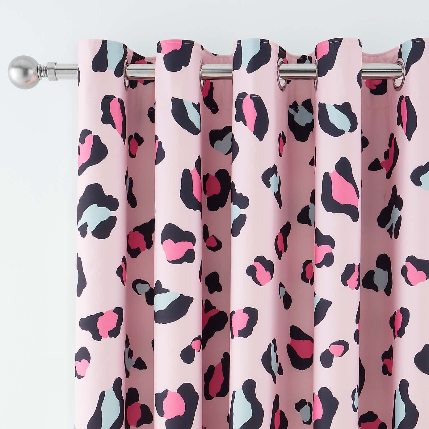 Leopard Blackout Eyelet Curtains