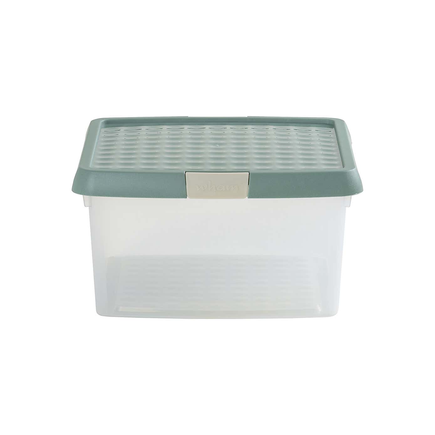 Wham Clip Pack of 4 Square Storage Boxes With Lids