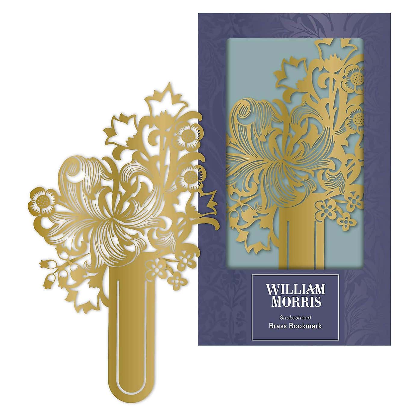 William Morris Golden Lily Metal Bookmark