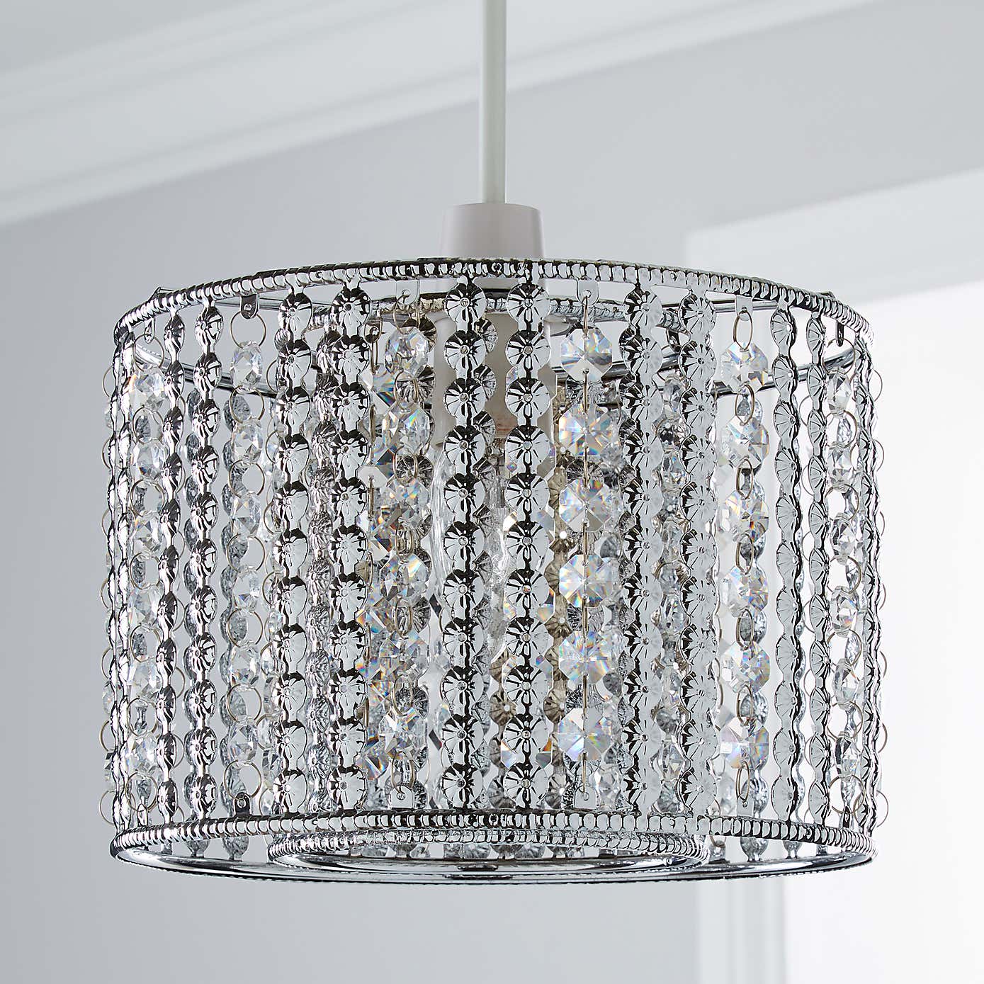 Monica Chrome Easy Fit Pendant Shade