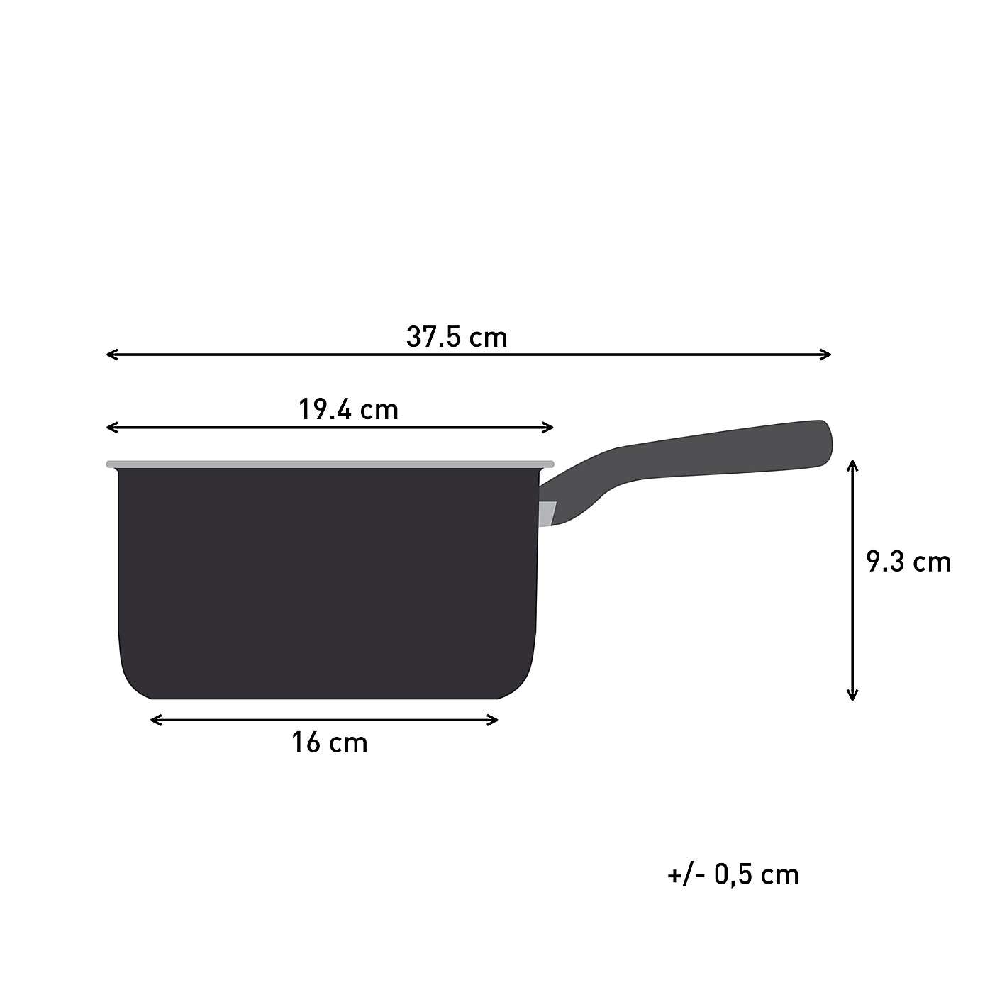 Tefal Titanium Ultra Non-Stick Aluminium Saucepan, 18cm