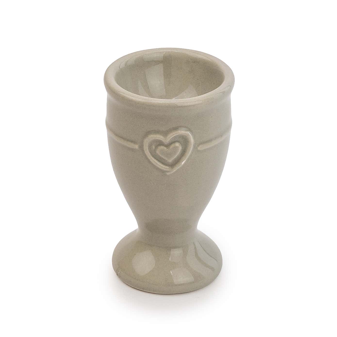 Hearts Grey Egg Cup