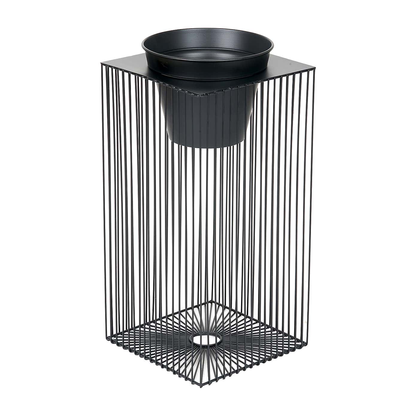 Rectangular Metal Strut Planter