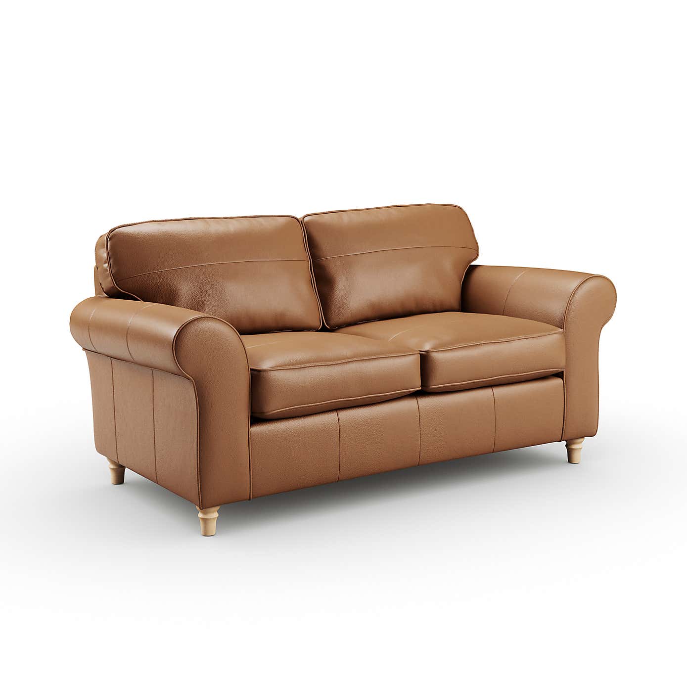 Flori Classic Leather 2 Seater Sofa