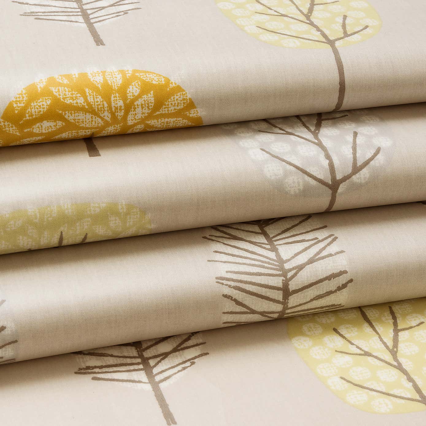 Sweet Trees Ochre PVC Fabric