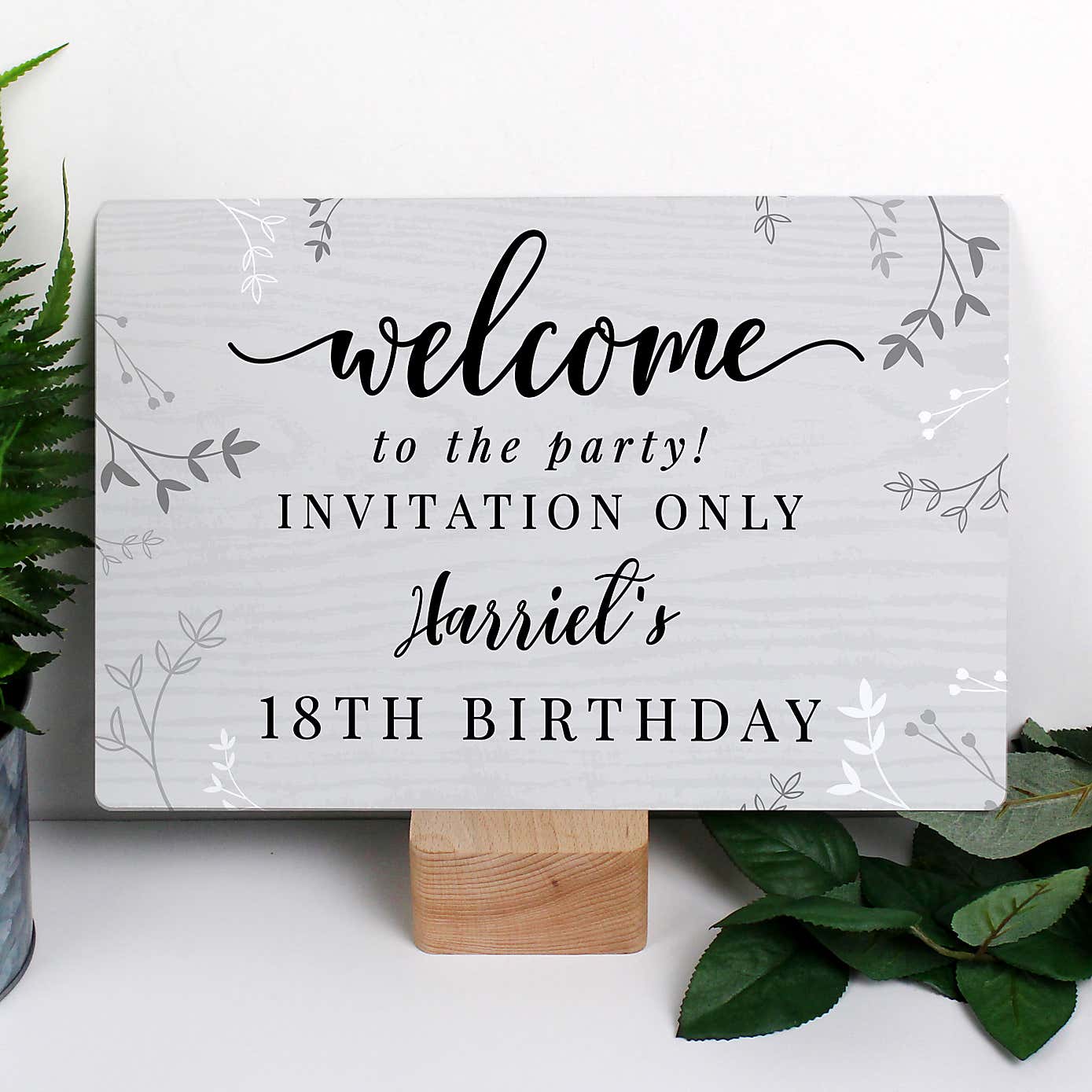 Personalised Wedding Welcome Metal Sign