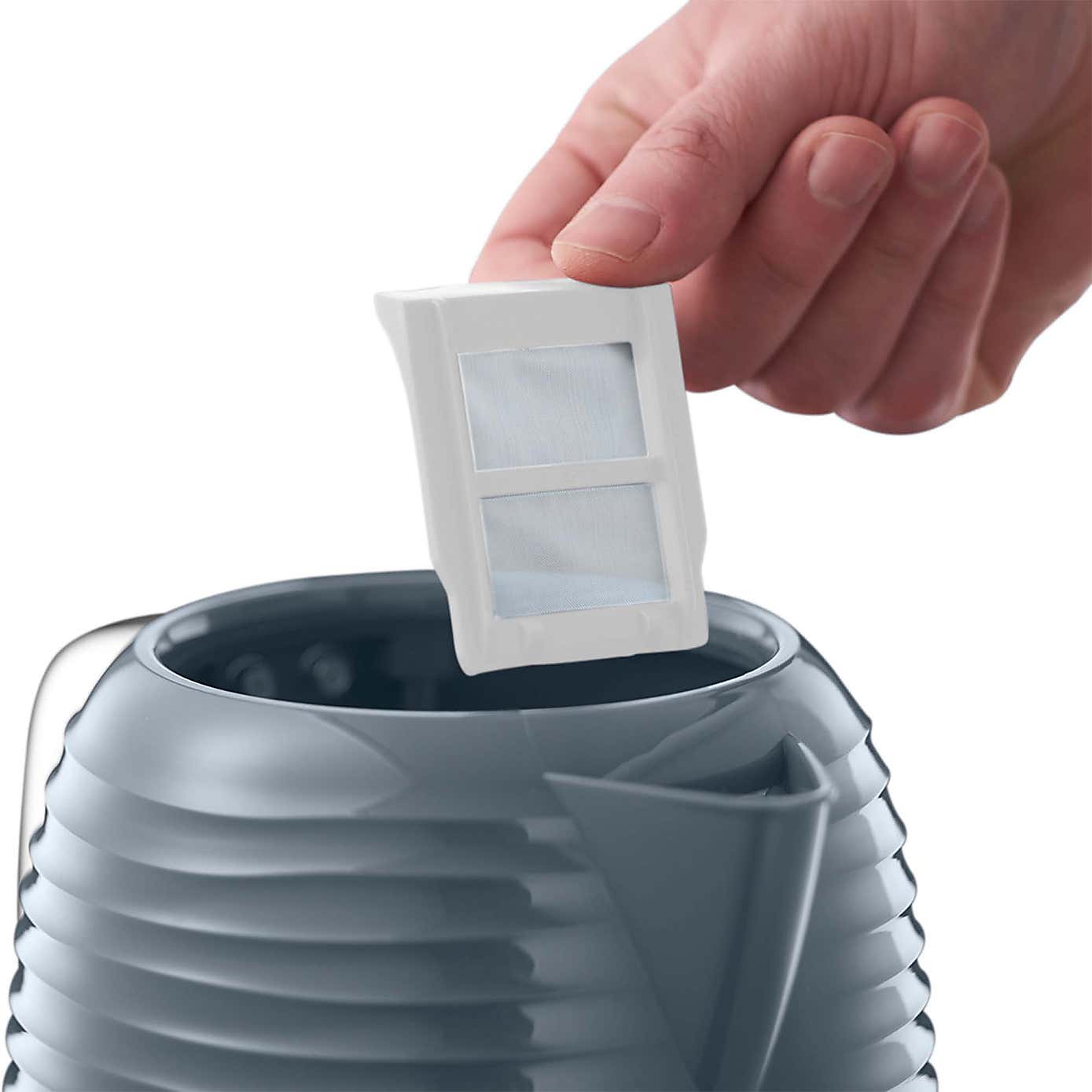 Russell Hobbs Inspire Grey Kettle & 4 Slice Toaster