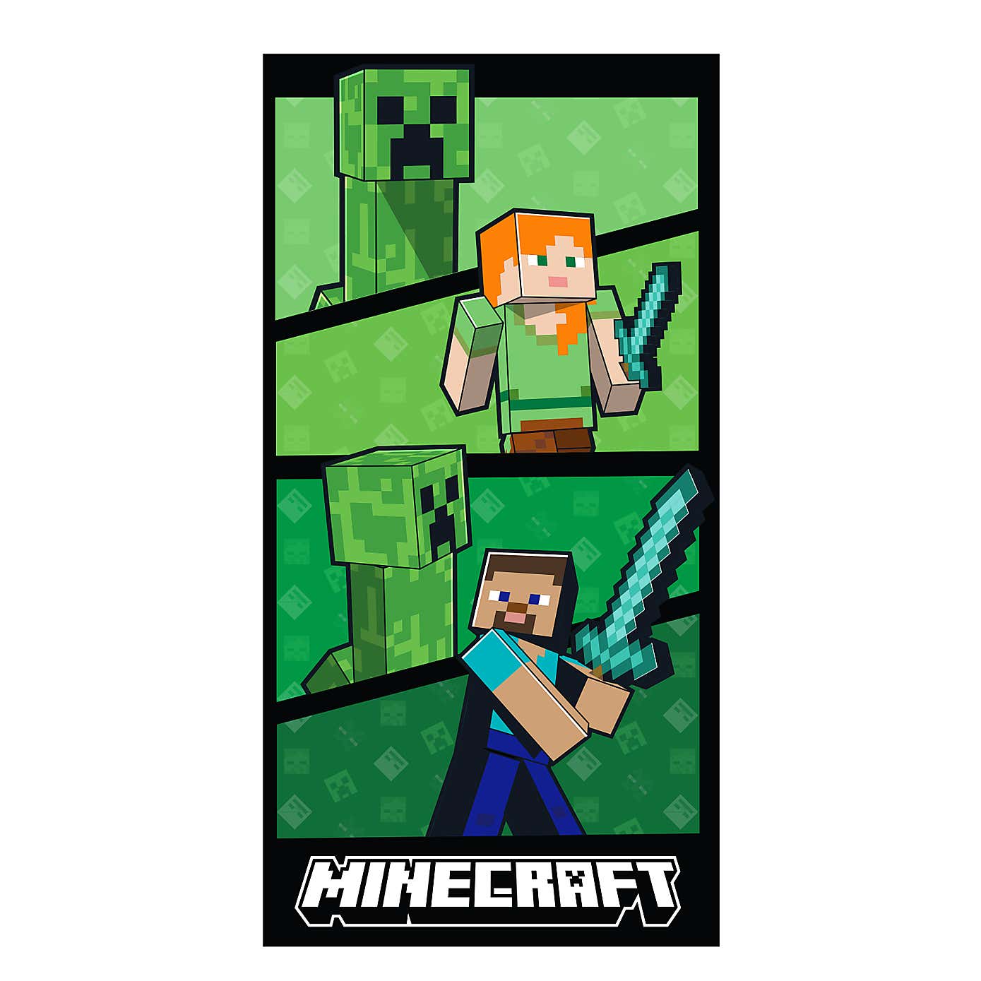 Minecraft Plater Cotton Beach Towel
