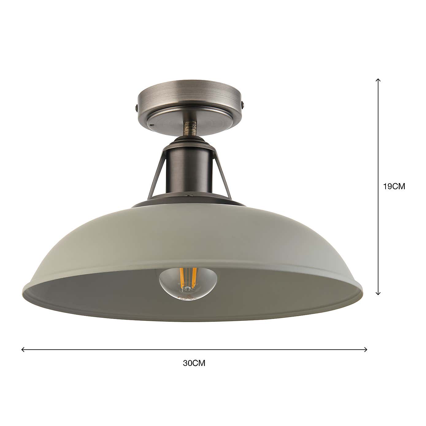 Oraya Bathroom 1 Light Flush Ceiling Fitting