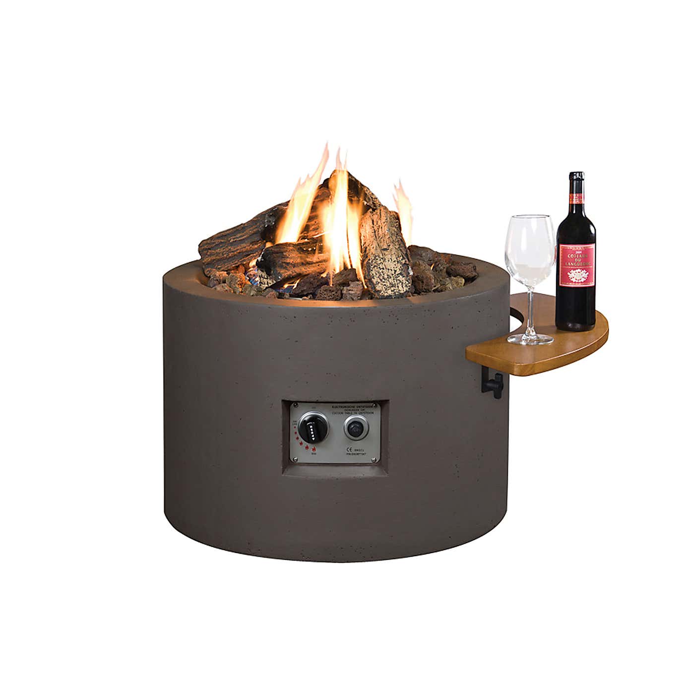 Round Grey Fire Pit