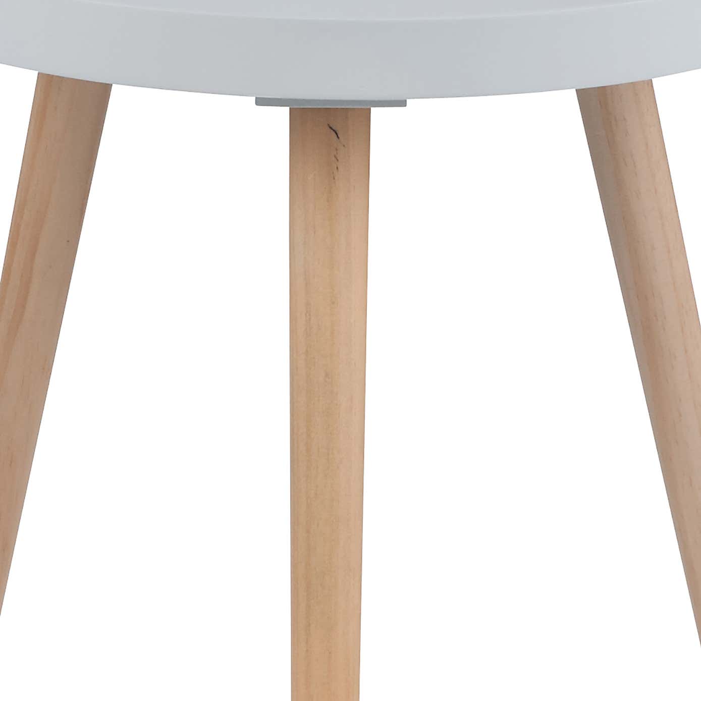 Pacific Halston Natural Pine Wood Small Side Table
