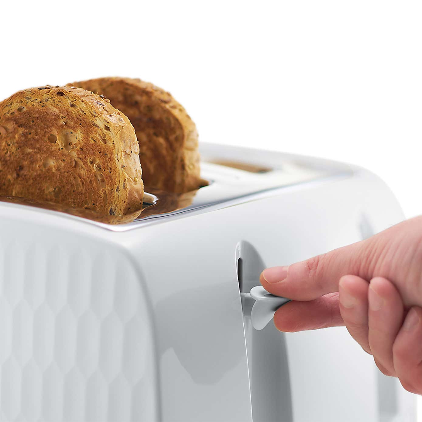 Russell Hobbs Honeycomb 4 Slice Toaster White