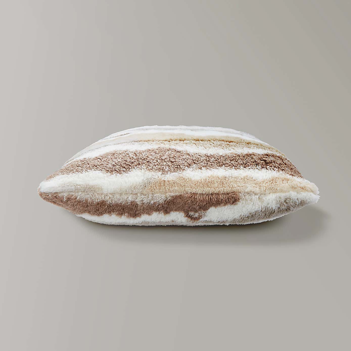 Abstract Fur Boucle Square Cushion