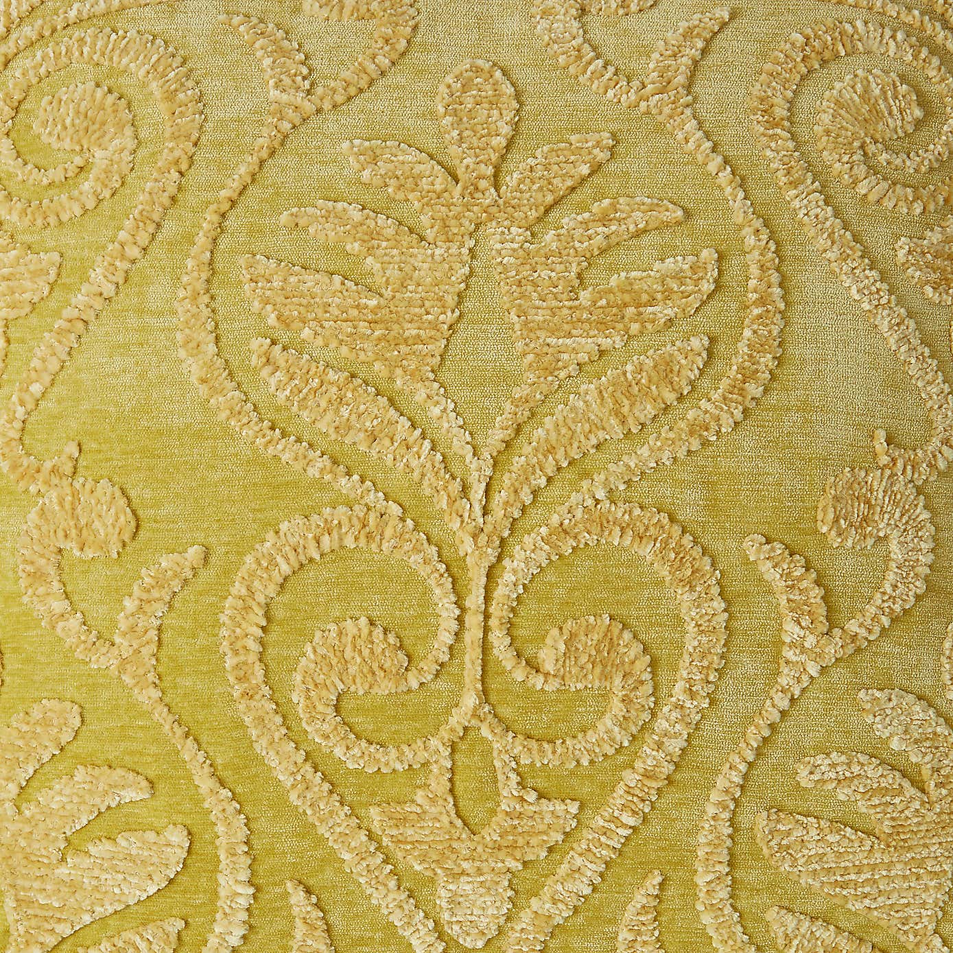 Chenille Damask Primrose Cushion