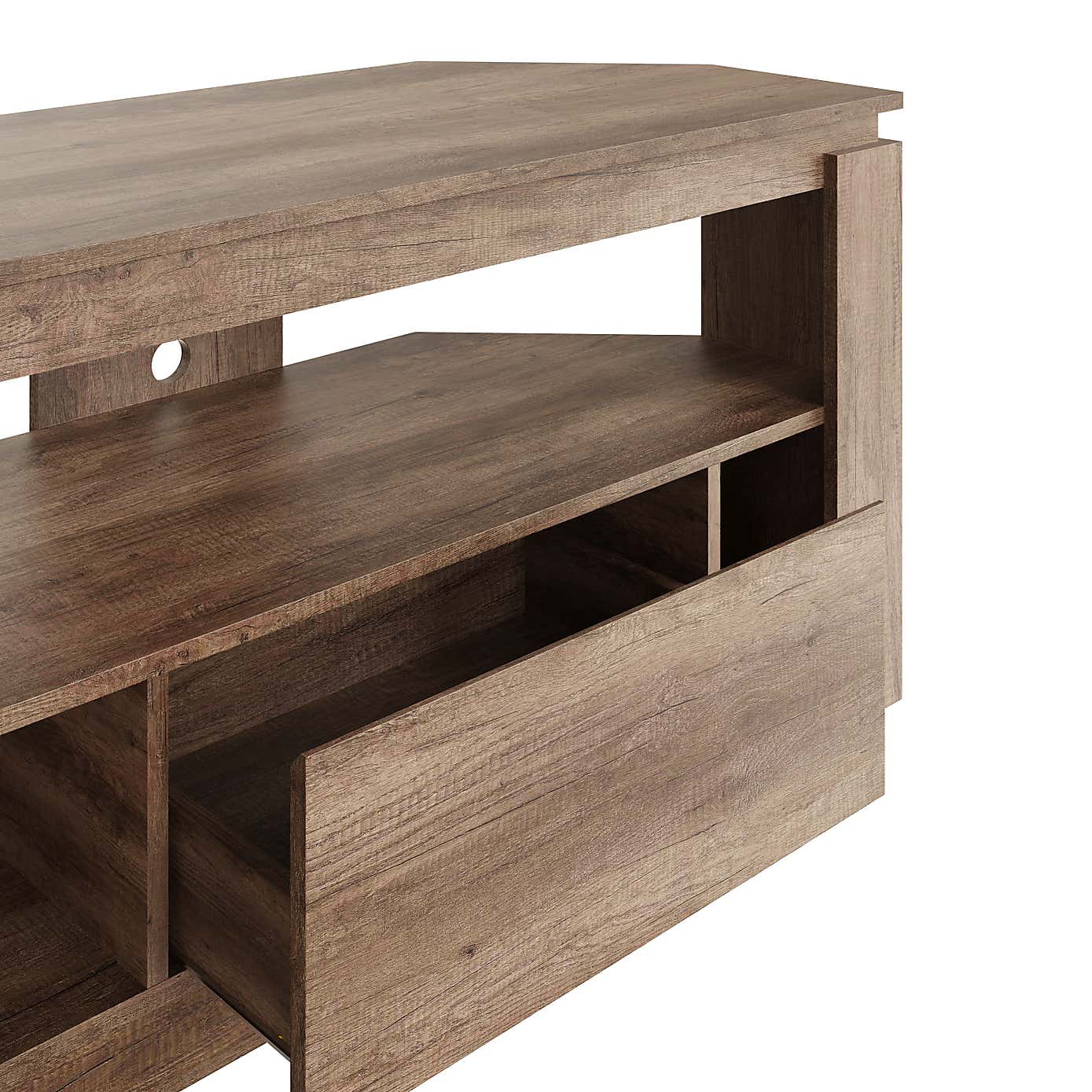 Canyon Oak Corner TV Unit for TVs up to 44"