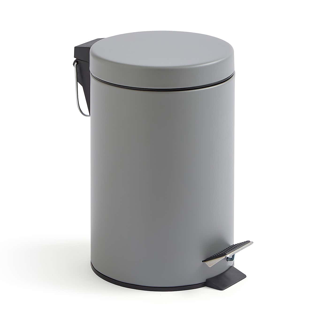 Black 3 Litre Bathroom Bin