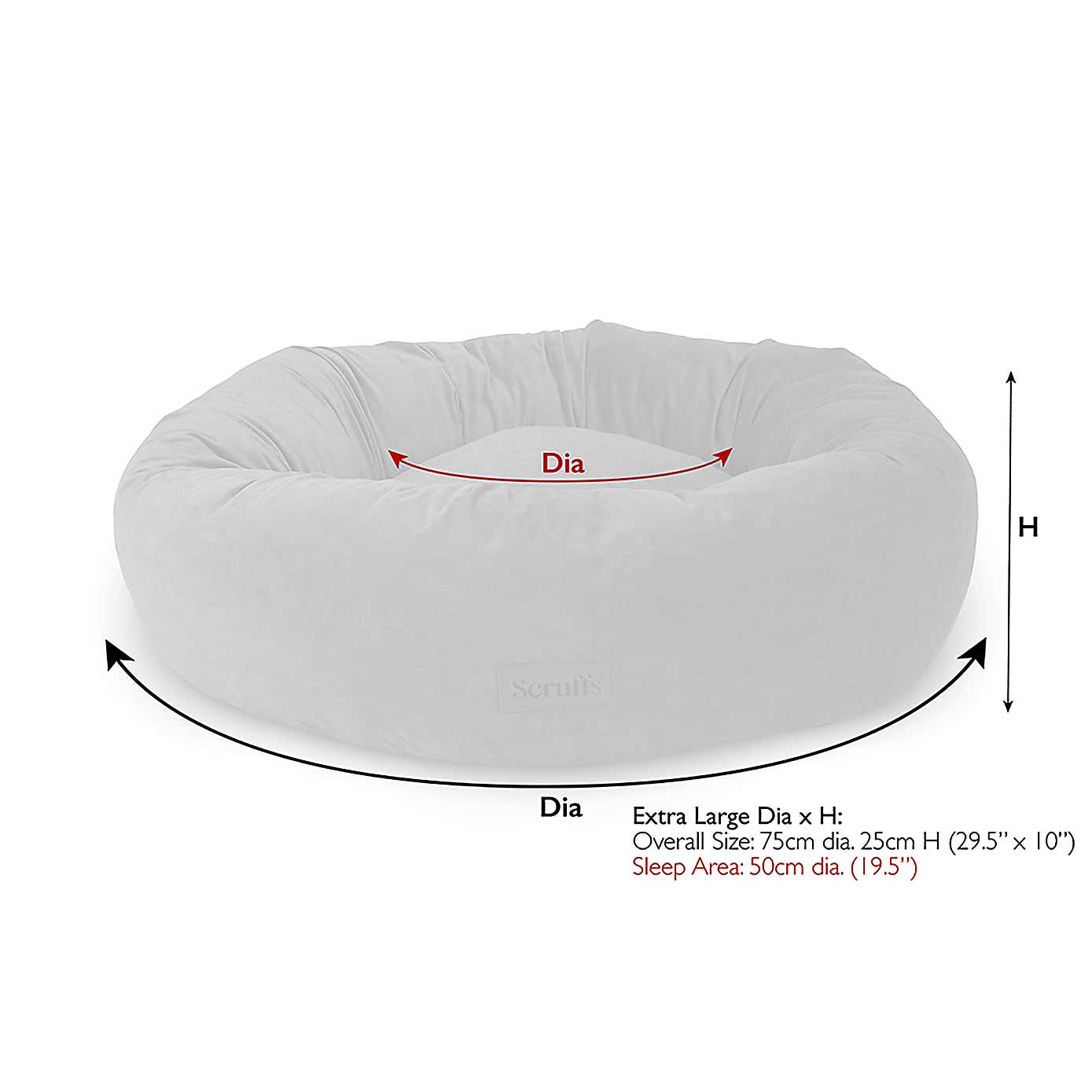 Scruff Oslo Donut Dog Bed