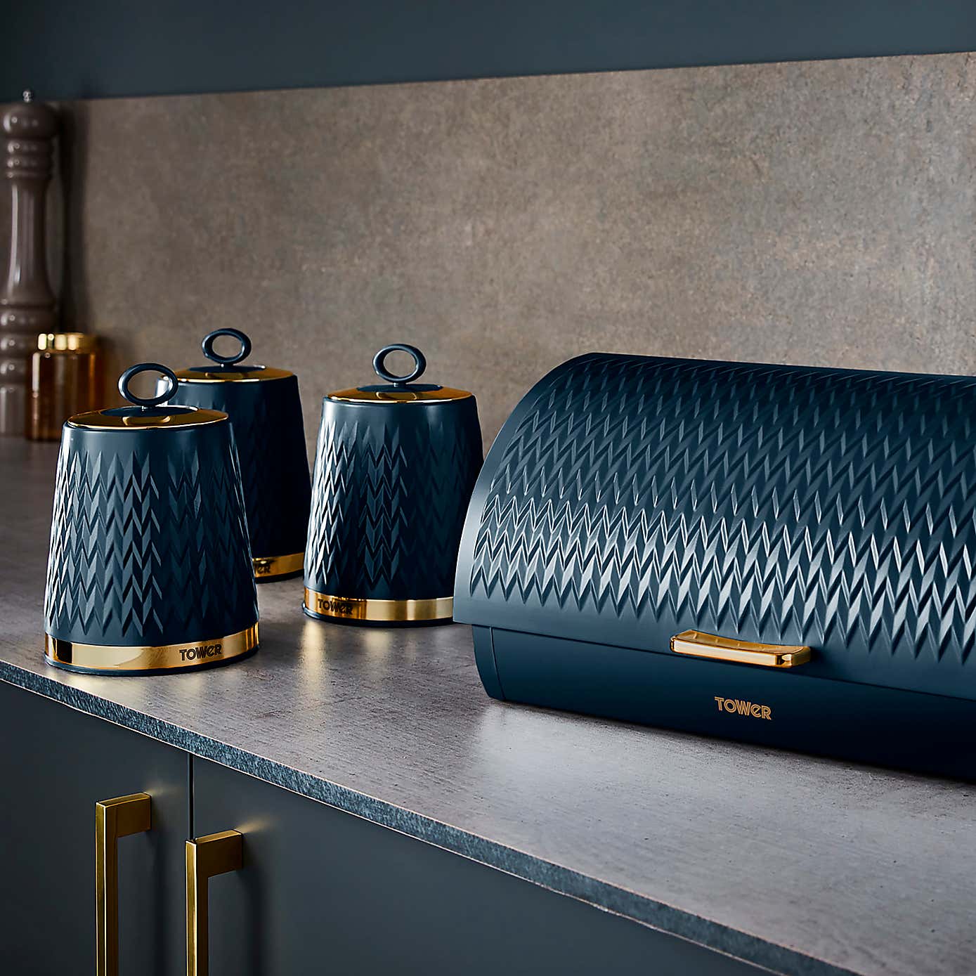 Tower Set of 3 Empire Canisters