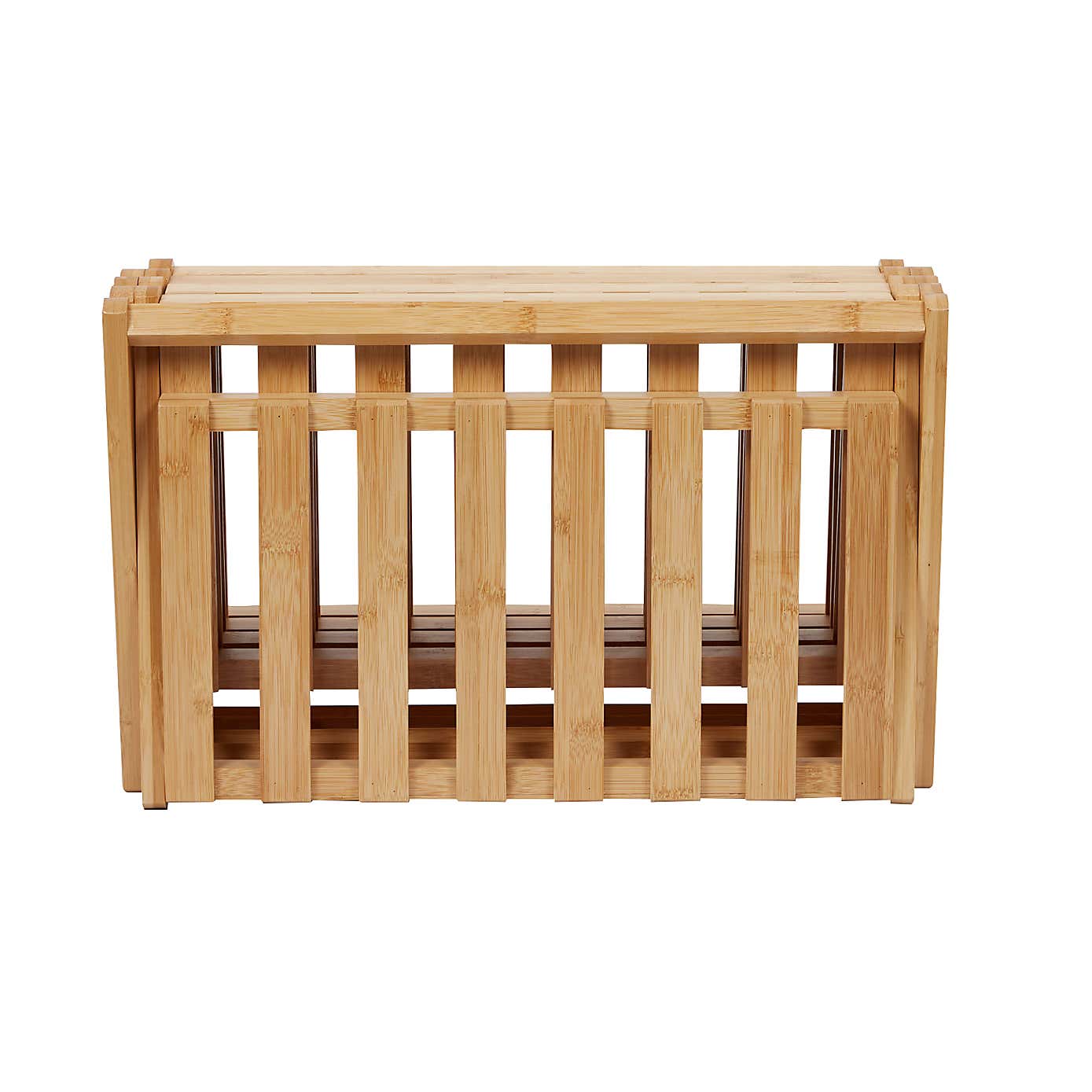 Bamboo Folding Shoe Rack
