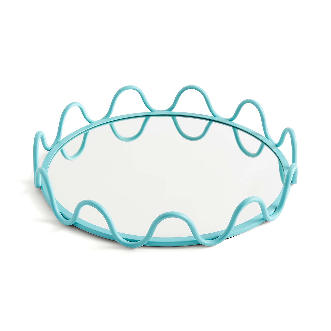 Sophie Robinson Wavy Metal Mirrored Tray