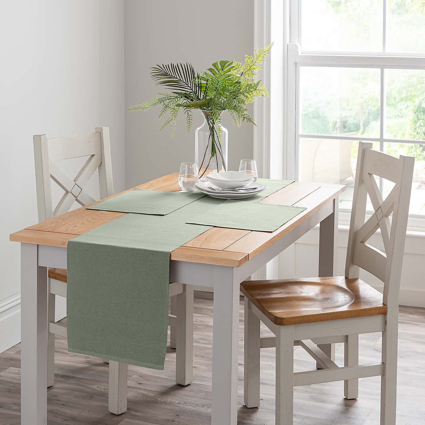 Set of 2 Recycled Ribbed Placemats