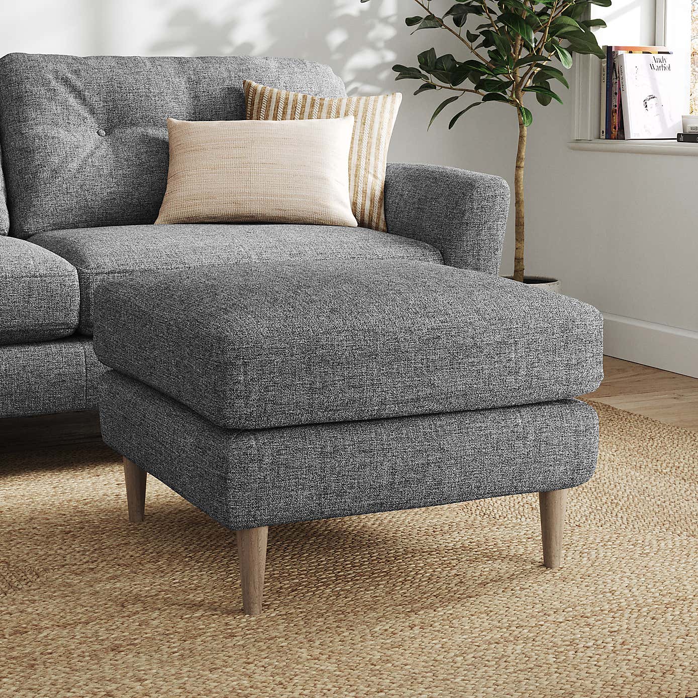 Sven Tonal Weave Footstool