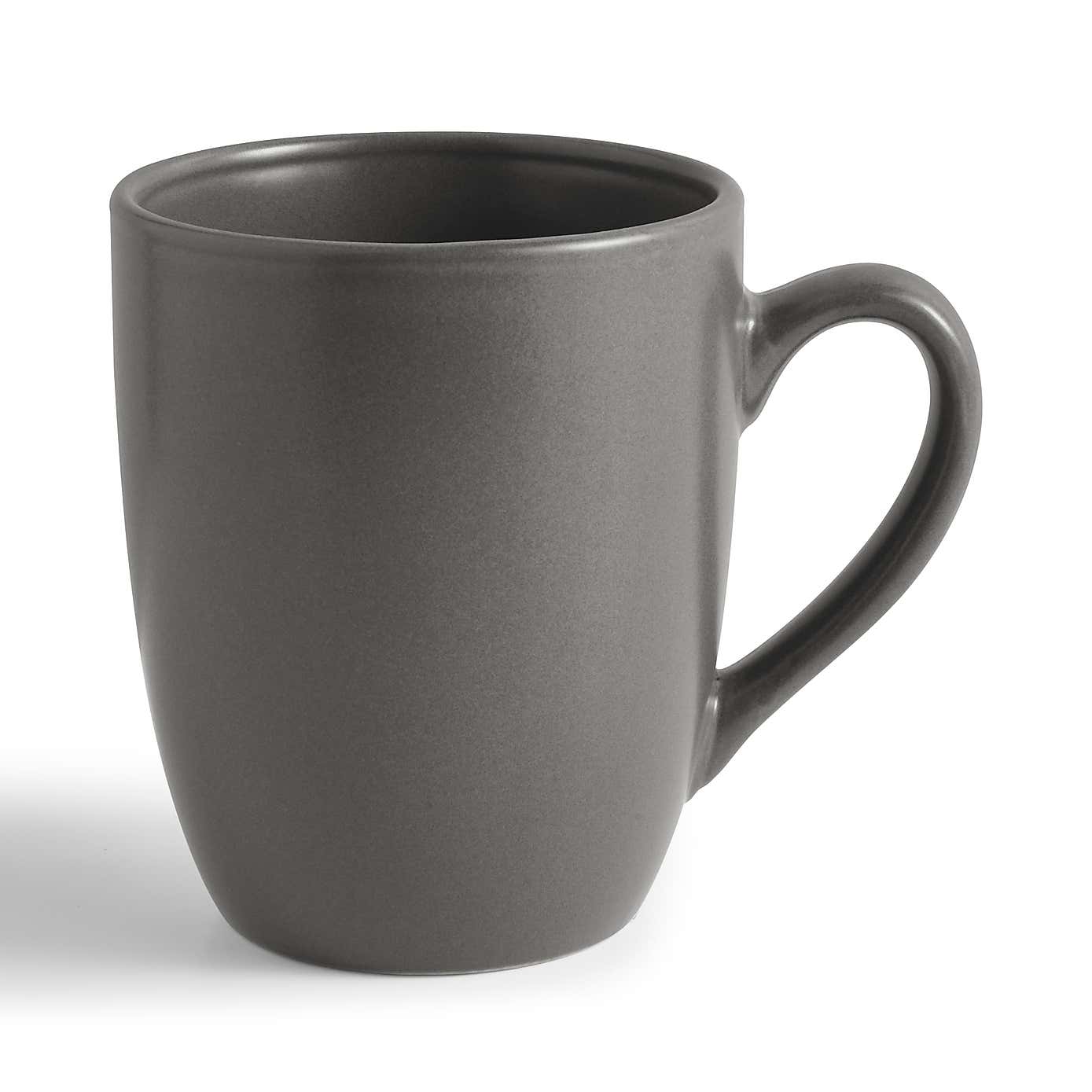 Stoneware Charcoal Set of 4 Mugs