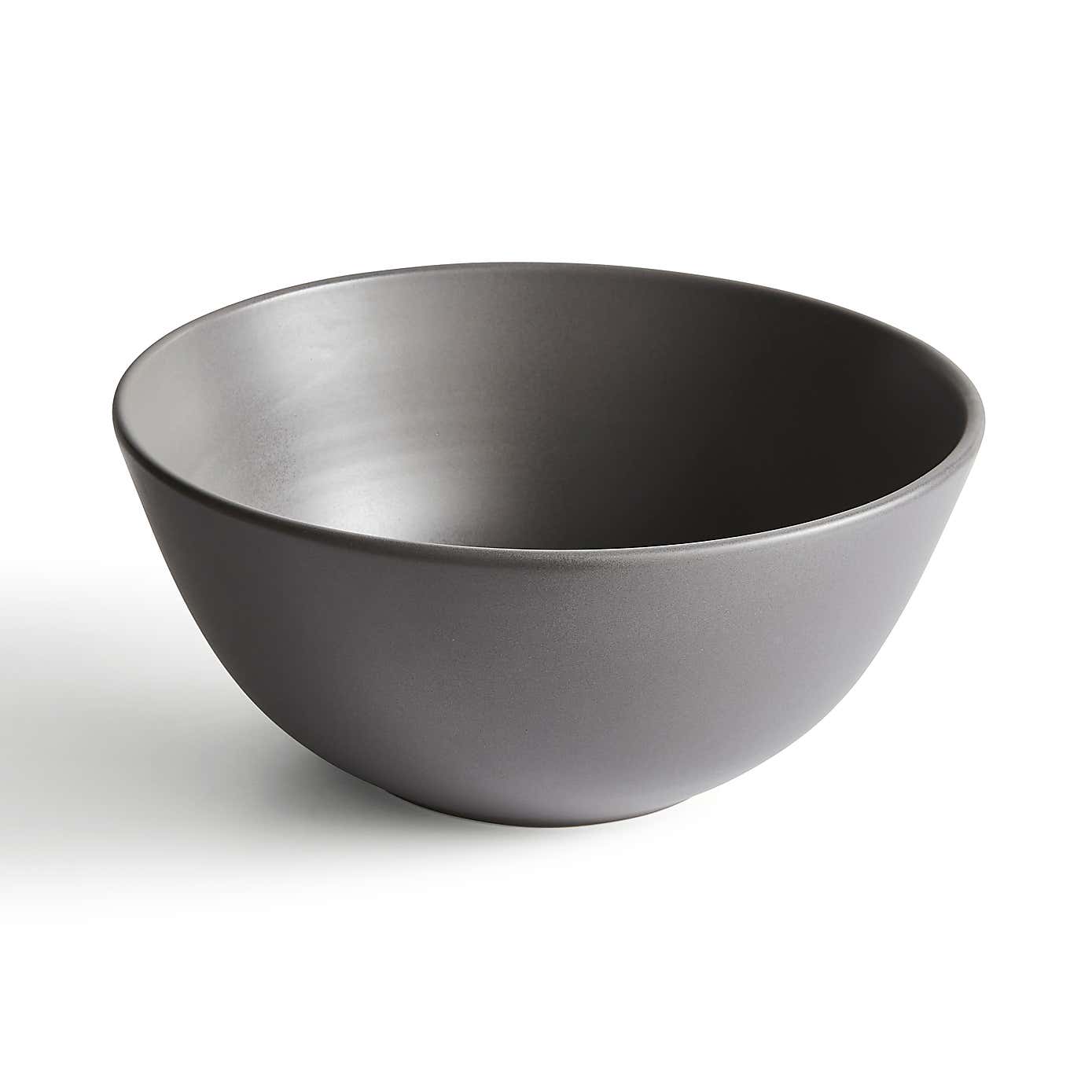 Stoneware Charcoal Serving Bowl