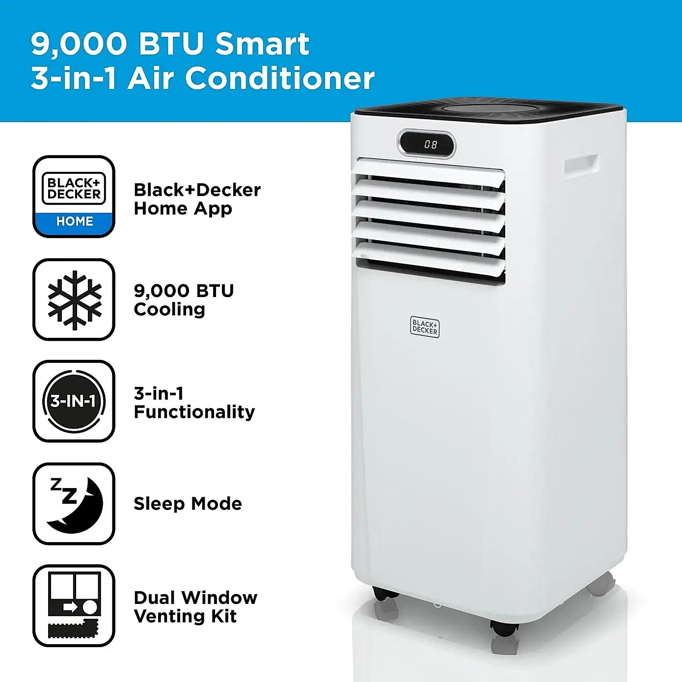 Black And Decker 9000BTU Smart Air Conditioner