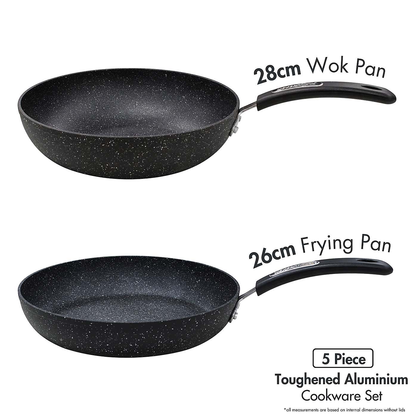 Scoville Neverstick Non-stick Aluminum 5 Piece Pan Set