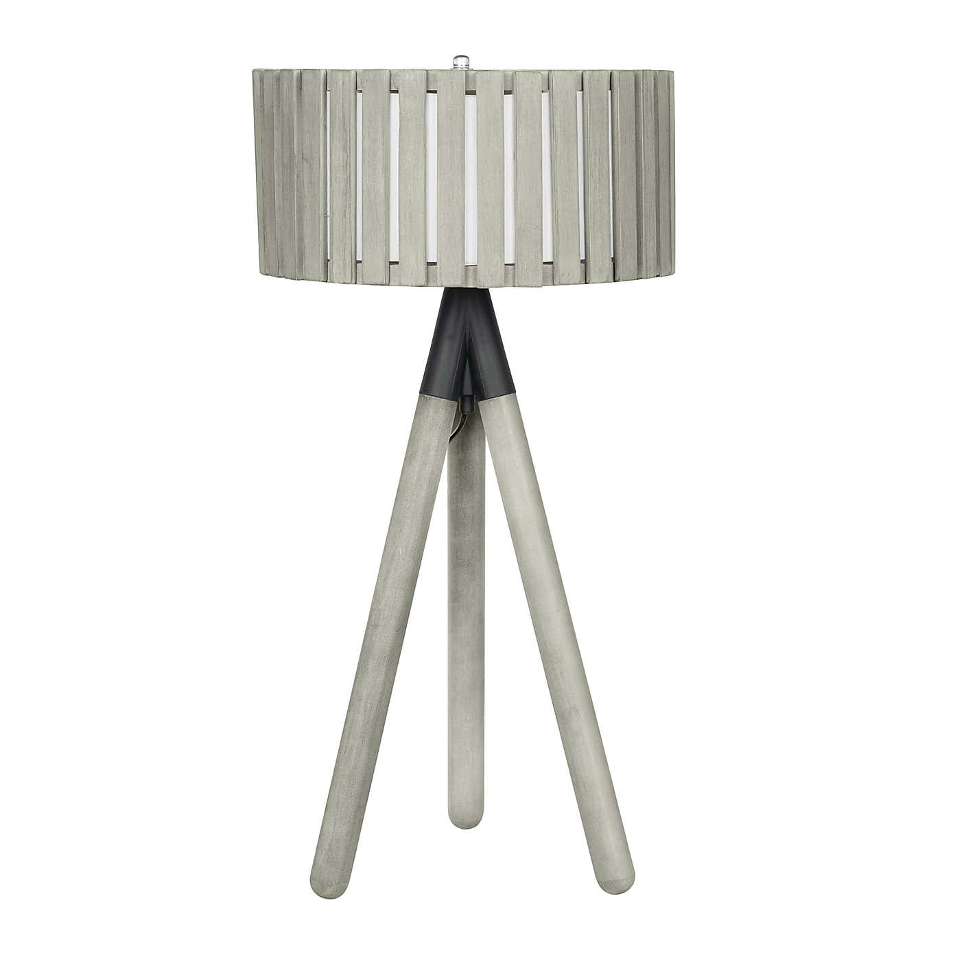 Rabanne Wooden Slat Tripod Table Lamp