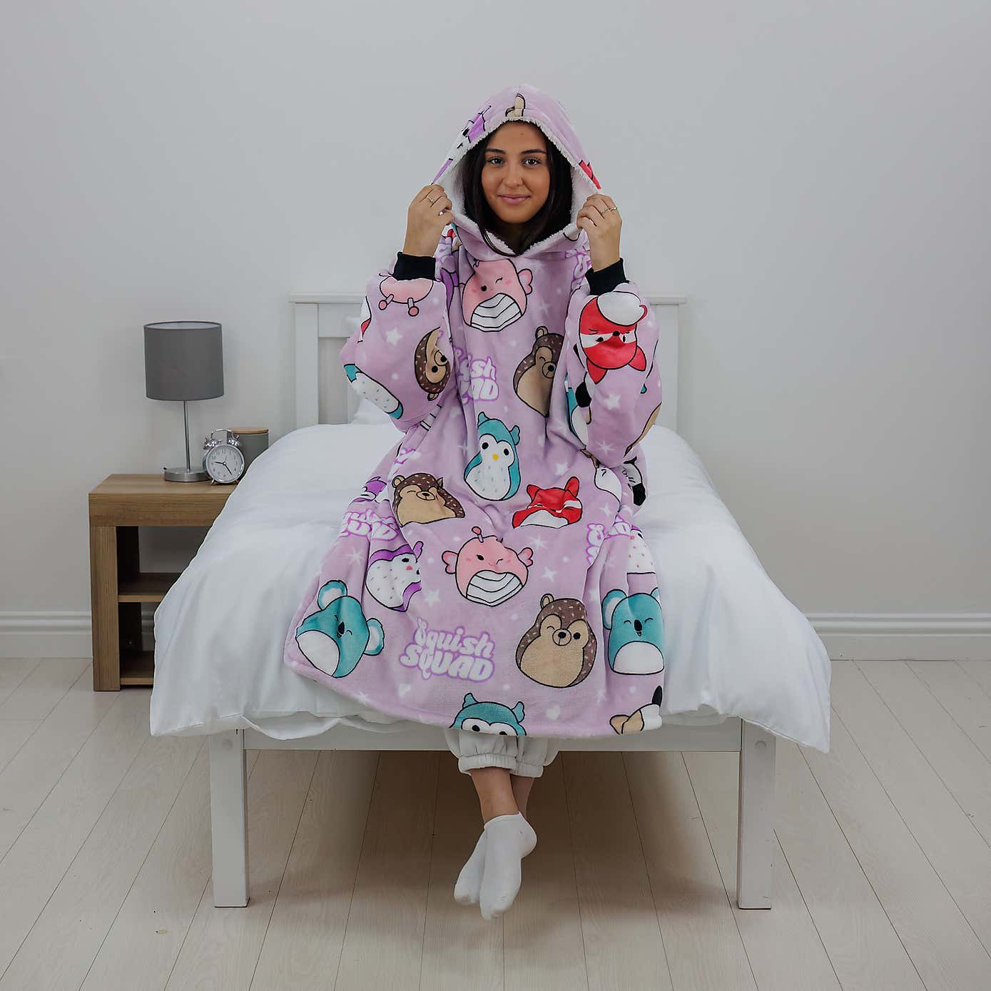 Squishmallows Bright Hooded Wearable Fleece