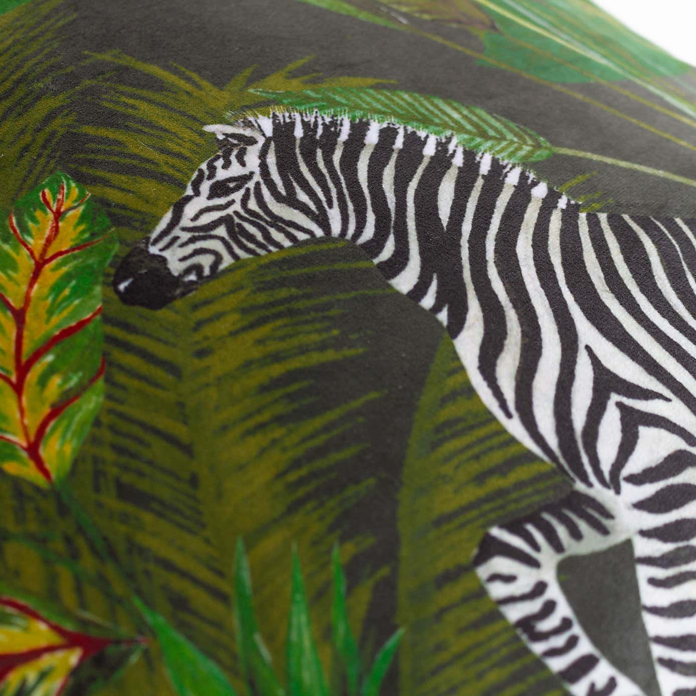 Wylder Tropics Aranya Zebra Square Cushion