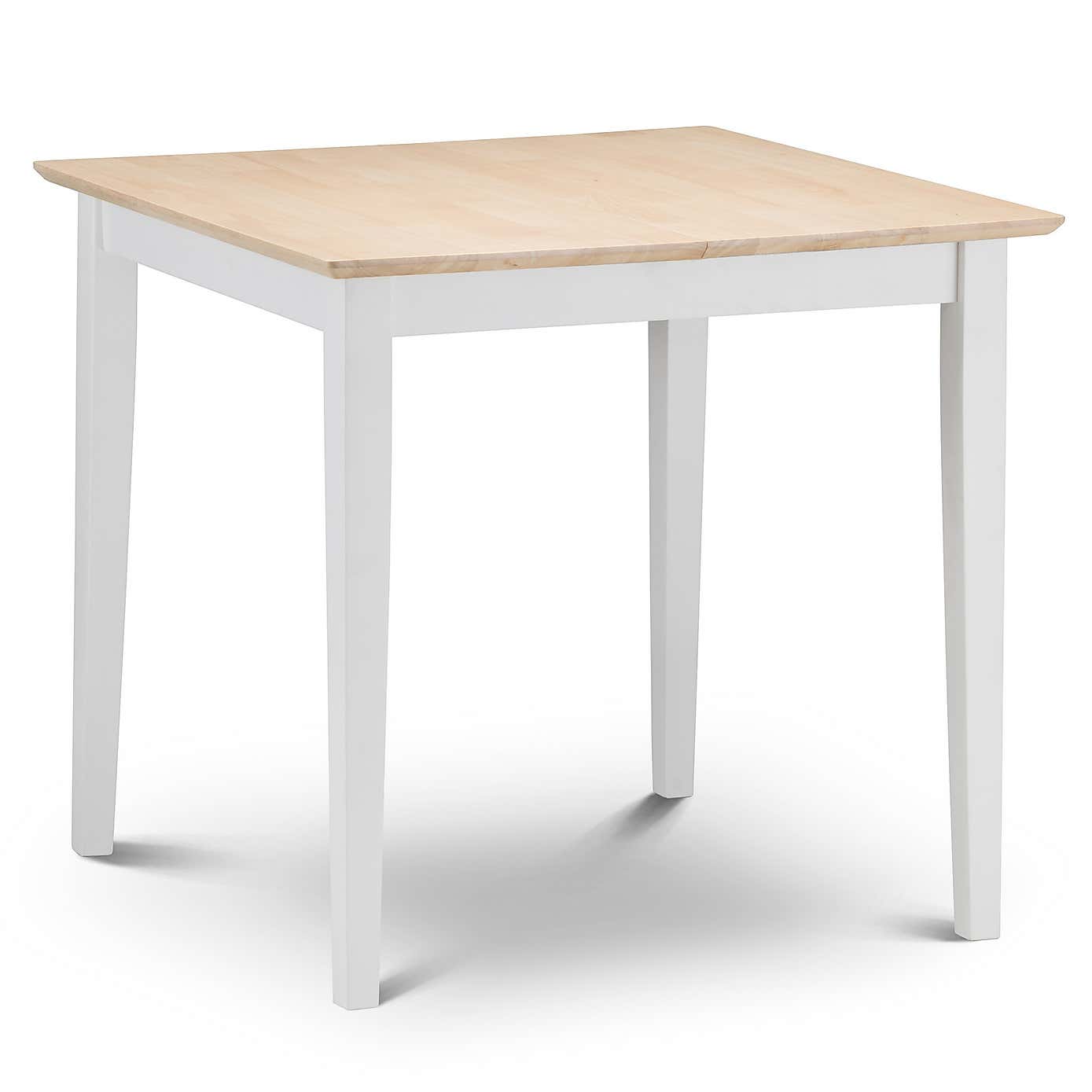 Rufford 4 Seater Two-Tone Dining Table, Ivory