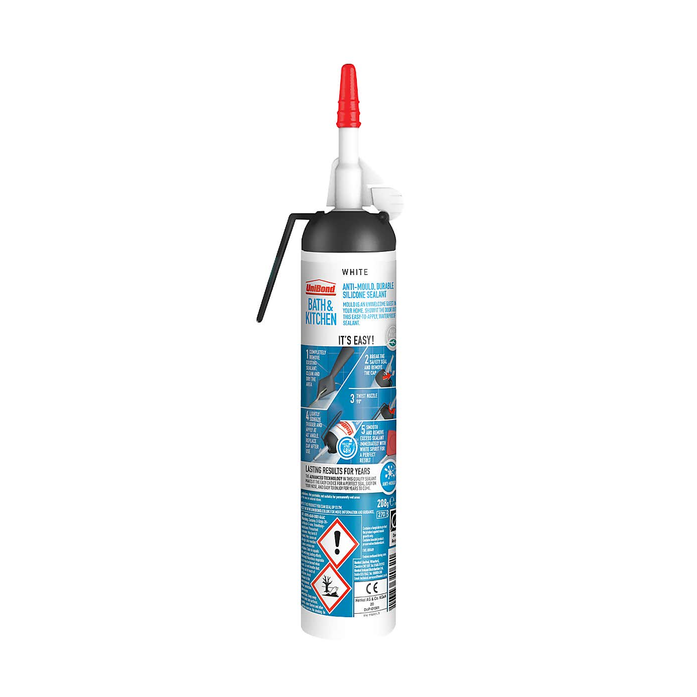 UniBond Bath and Kitchen Translucent Sealant 208g
