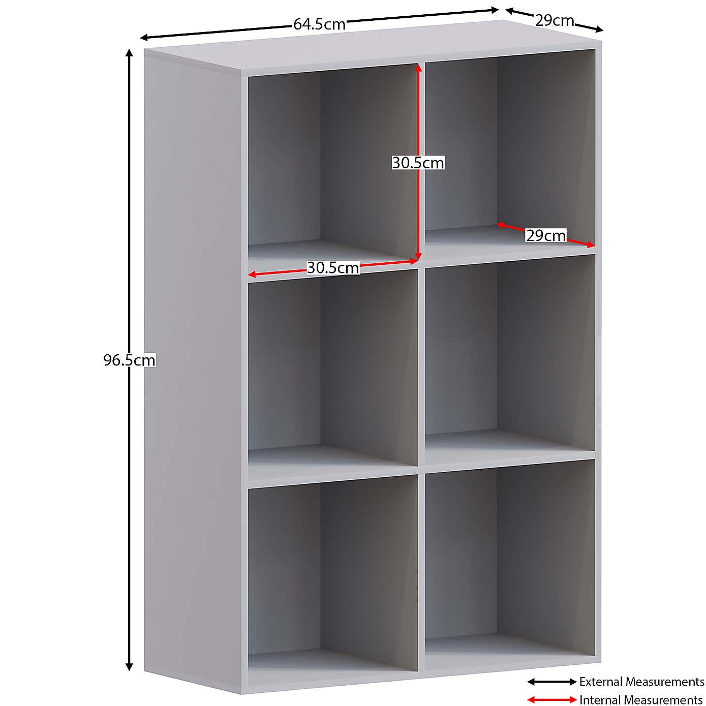 Vida Designs Durham 2x3 Cube Storage Unit