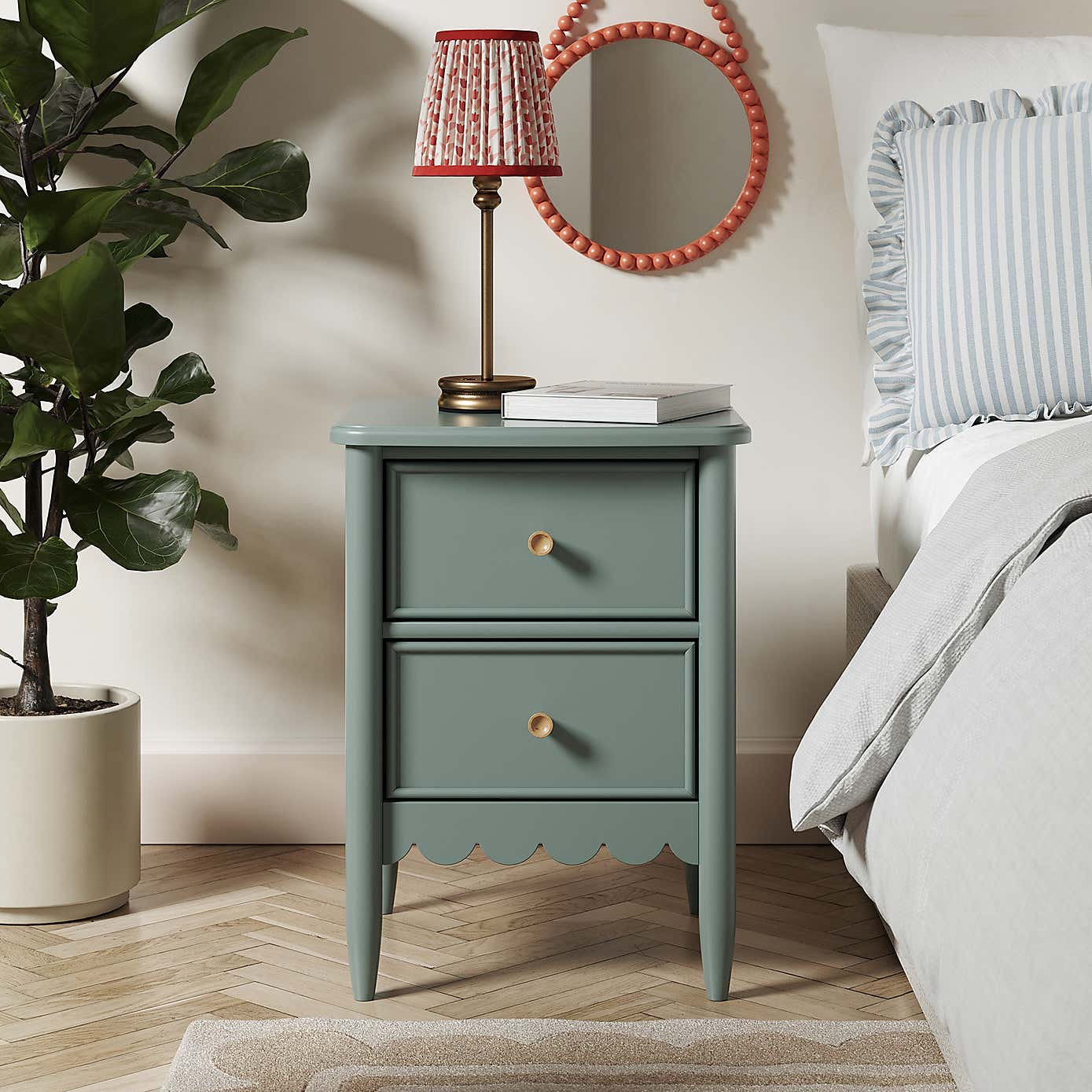 Remi 2 Drawer Bedside Table