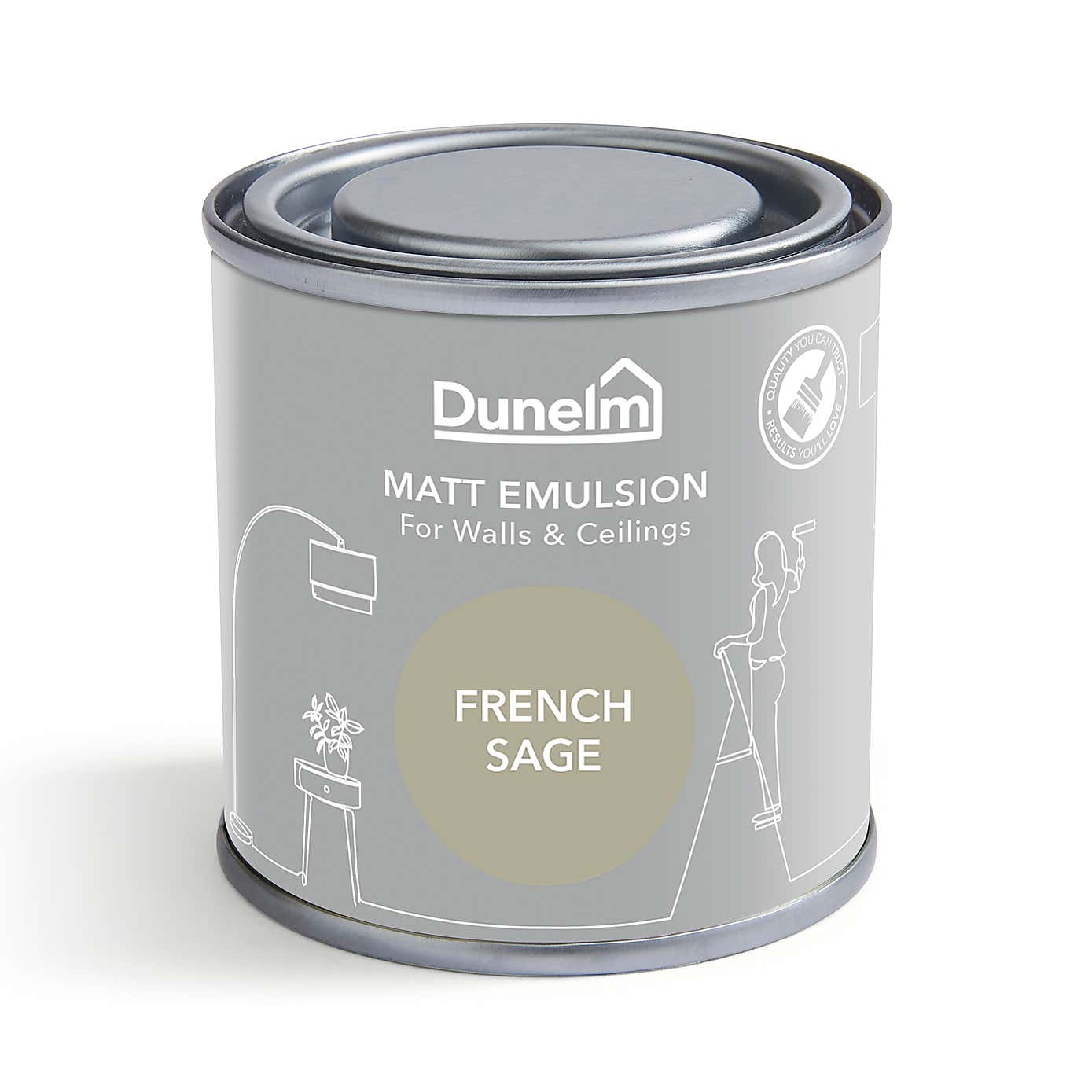 Dunelm French Sage Matt Emulsion Paint