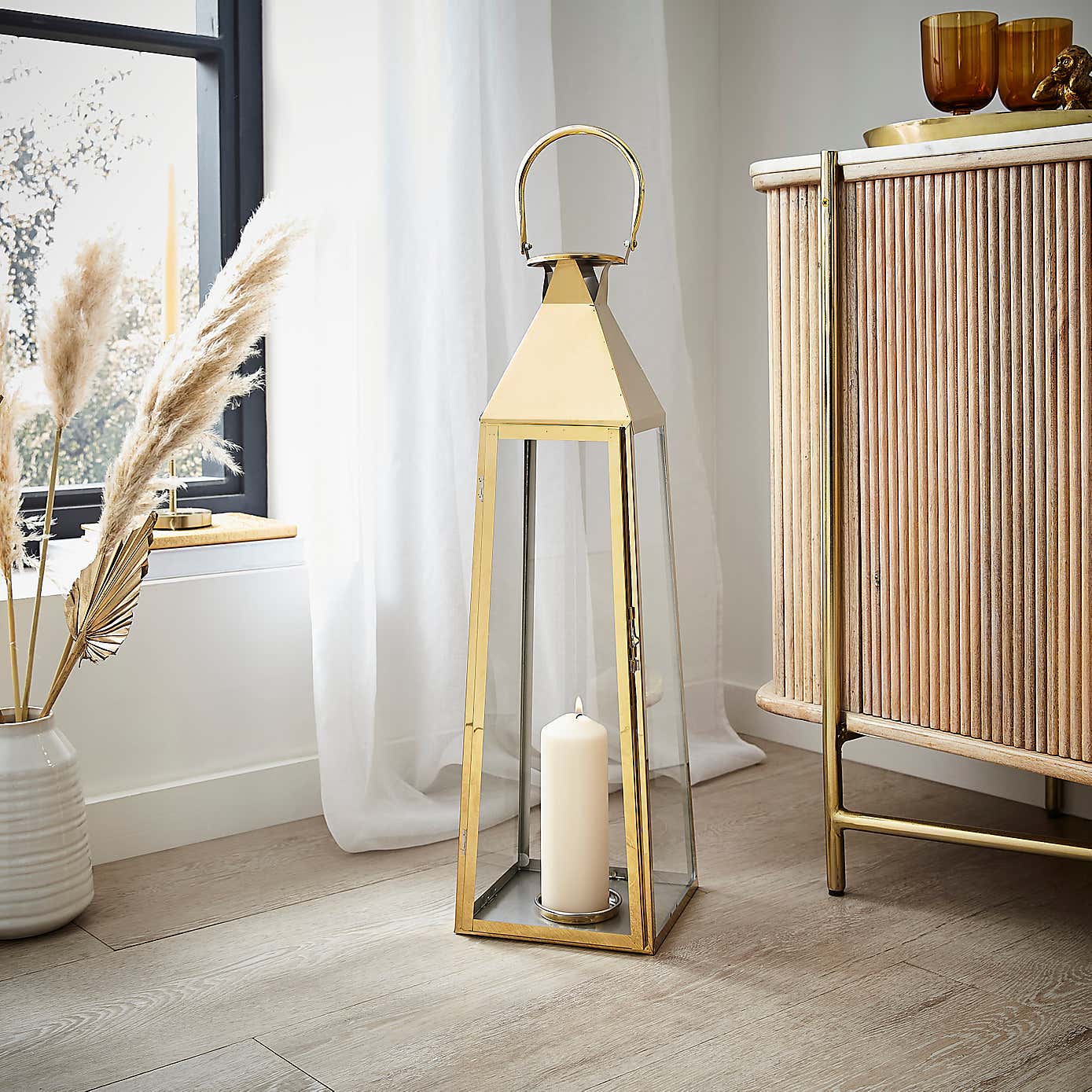 Tall Metal Lantern 70cm