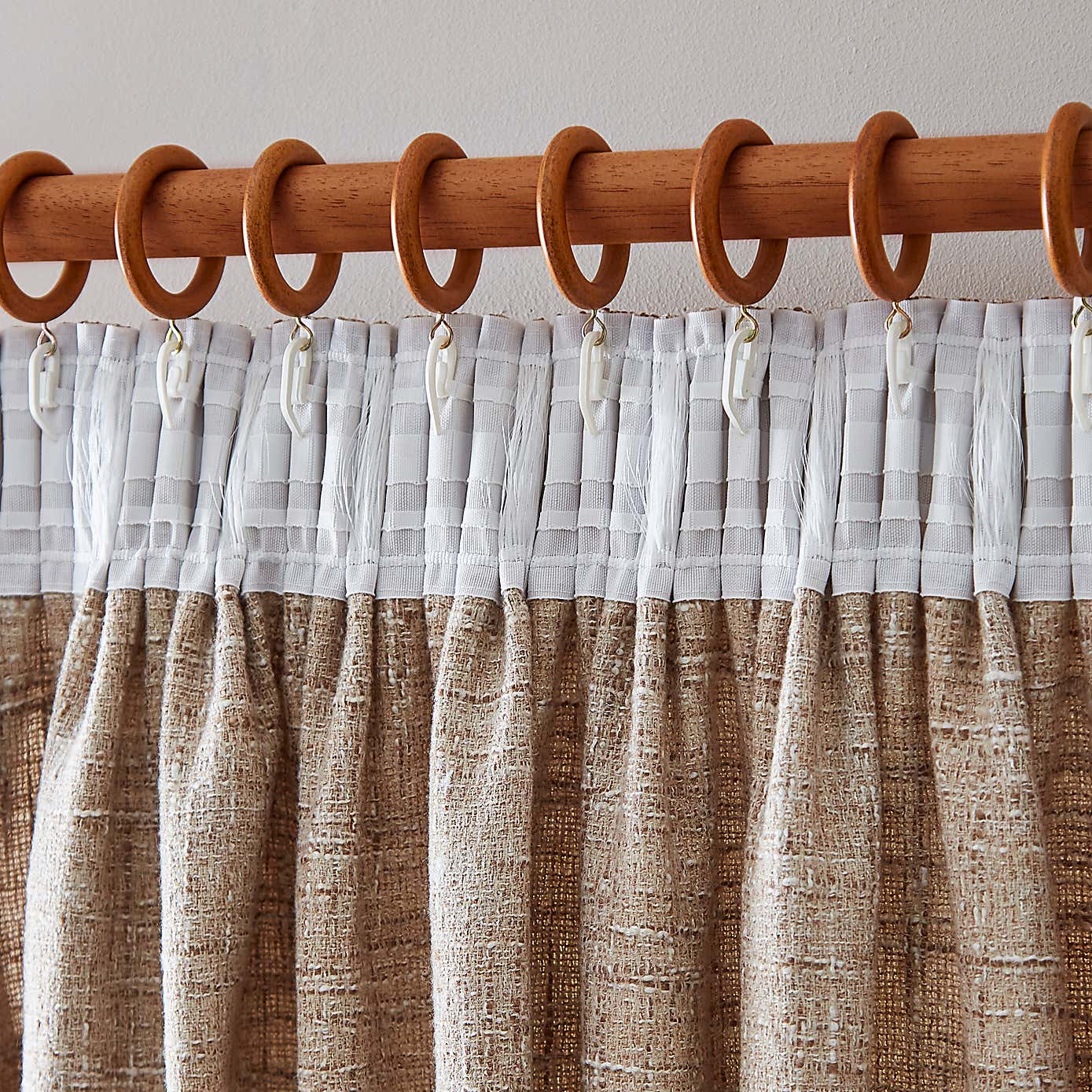 Cohen Unlined Pencil Pleat Curtains