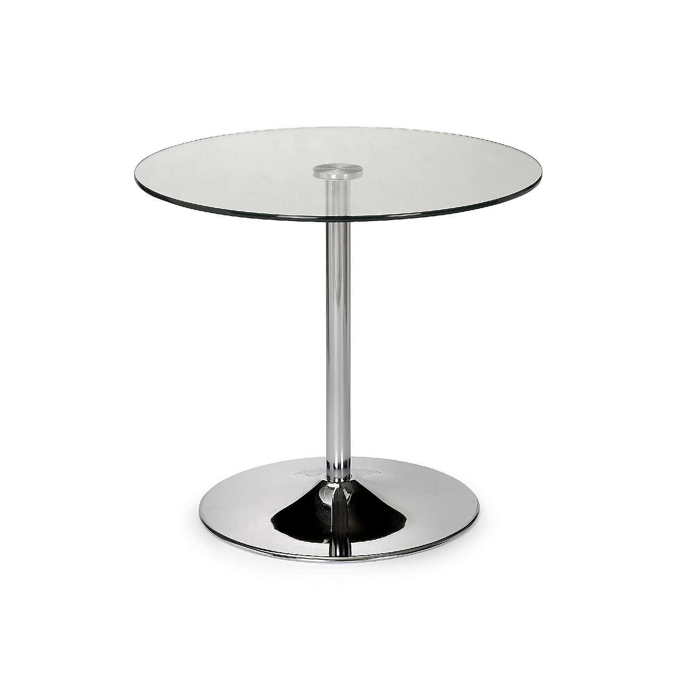 Kudos Round Glass Pedestal Dining Table