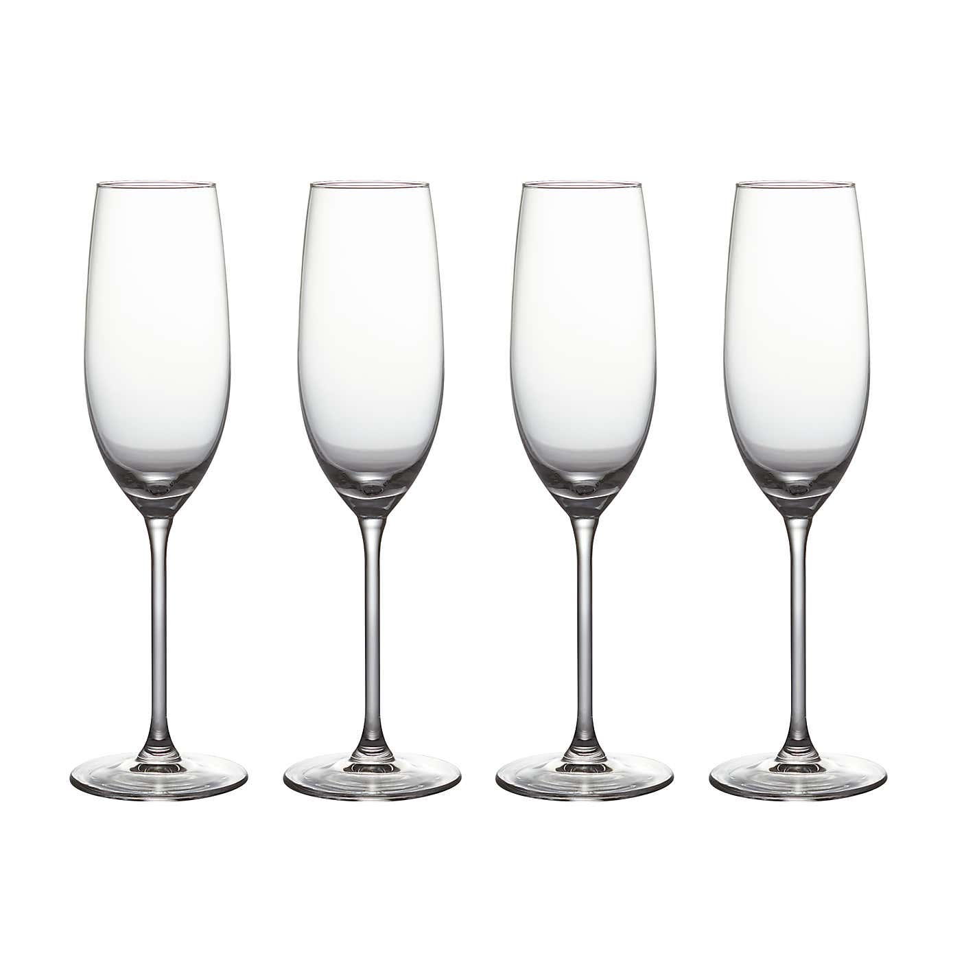 Set of 4 Ravello Champagne Flutes