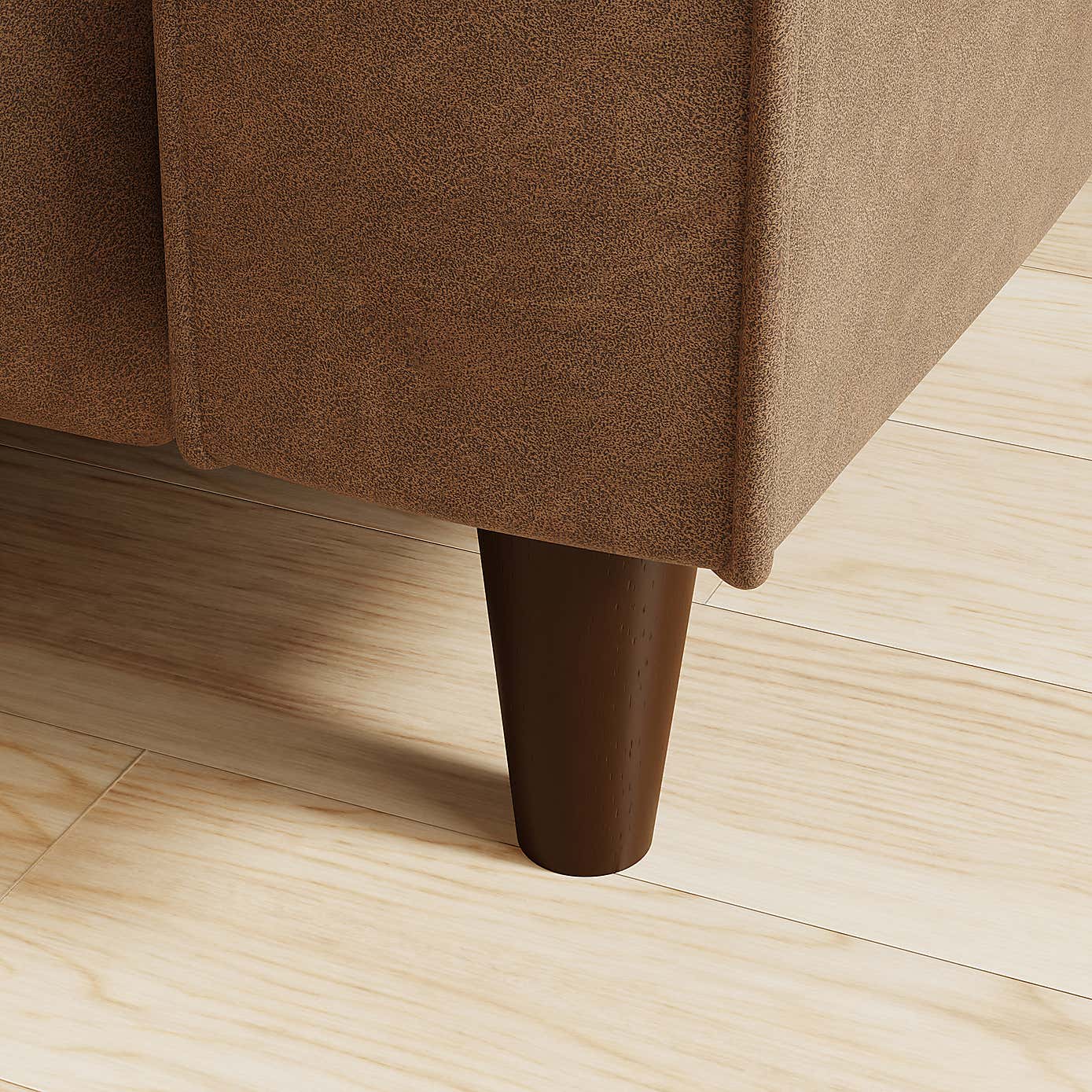 Zoe Faux Leather Power Recliner 3 Seater Sofa, Mocha