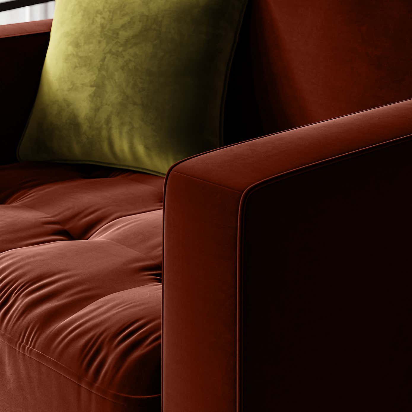 Zoe Velvet Swivel Chair