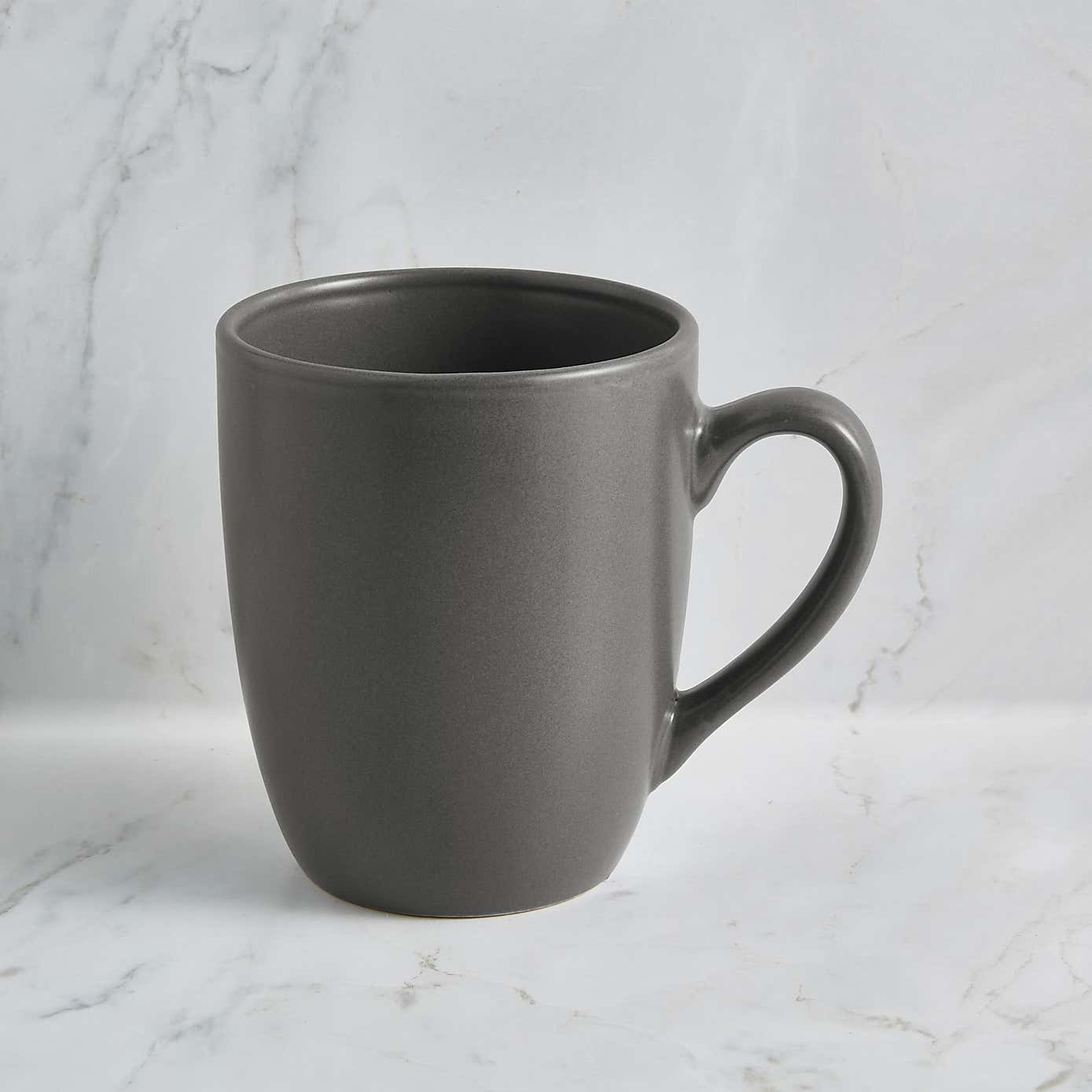 Stoneware Charcoal Set of 4 Mugs