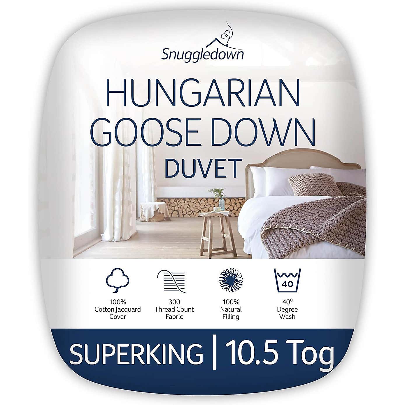 Snuggledown Retreat Hungarian Goose Down 10.5 Tog Duvet