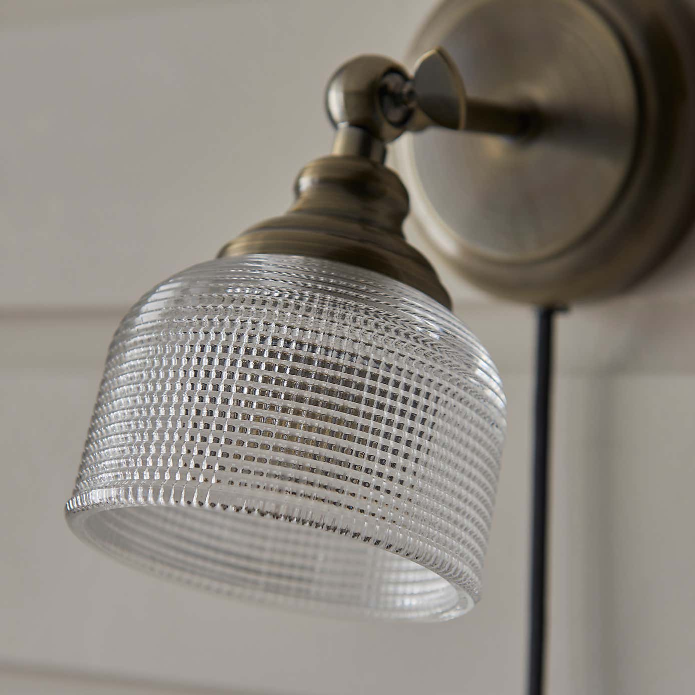 Amesbury Industrial Adjustable Plug In Wall Light