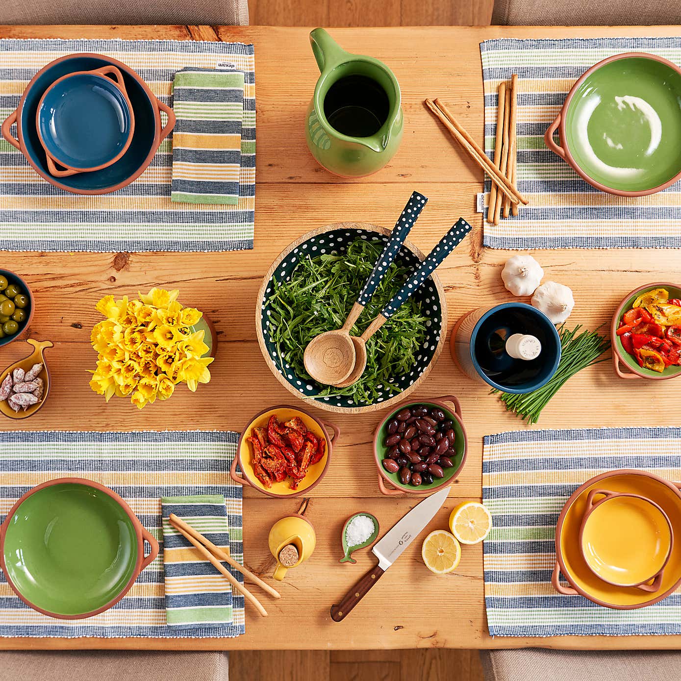 Dexam Sintra Large Glazed Terracotta Tapas Dish